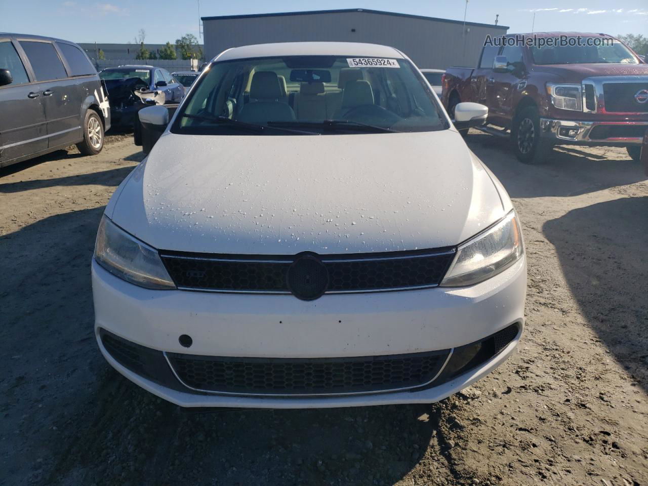 2013 Volkswagen Jetta Se White vin: 3VWDX7AJ9DM255016