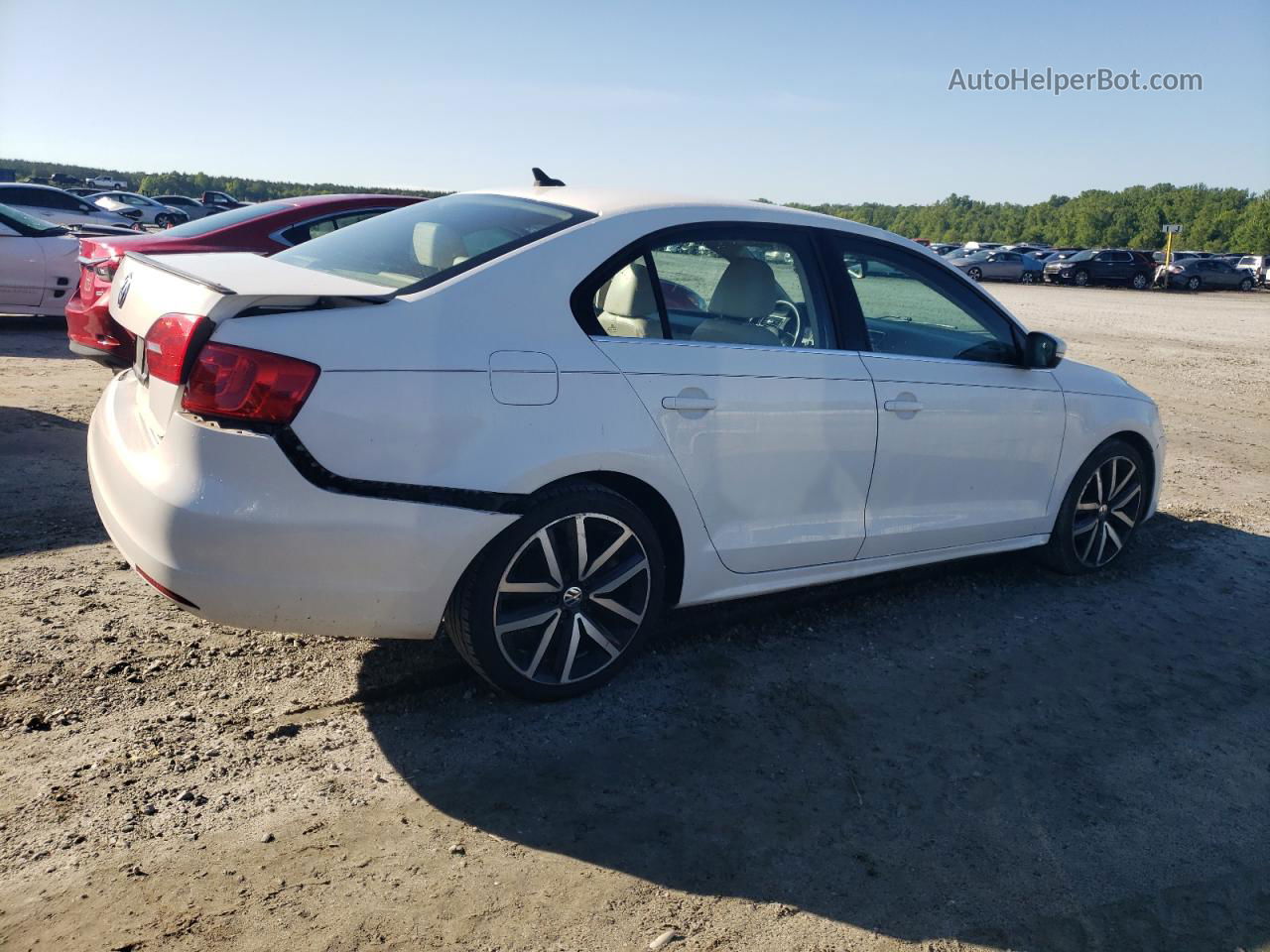 2013 Volkswagen Jetta Se White vin: 3VWDX7AJ9DM255016