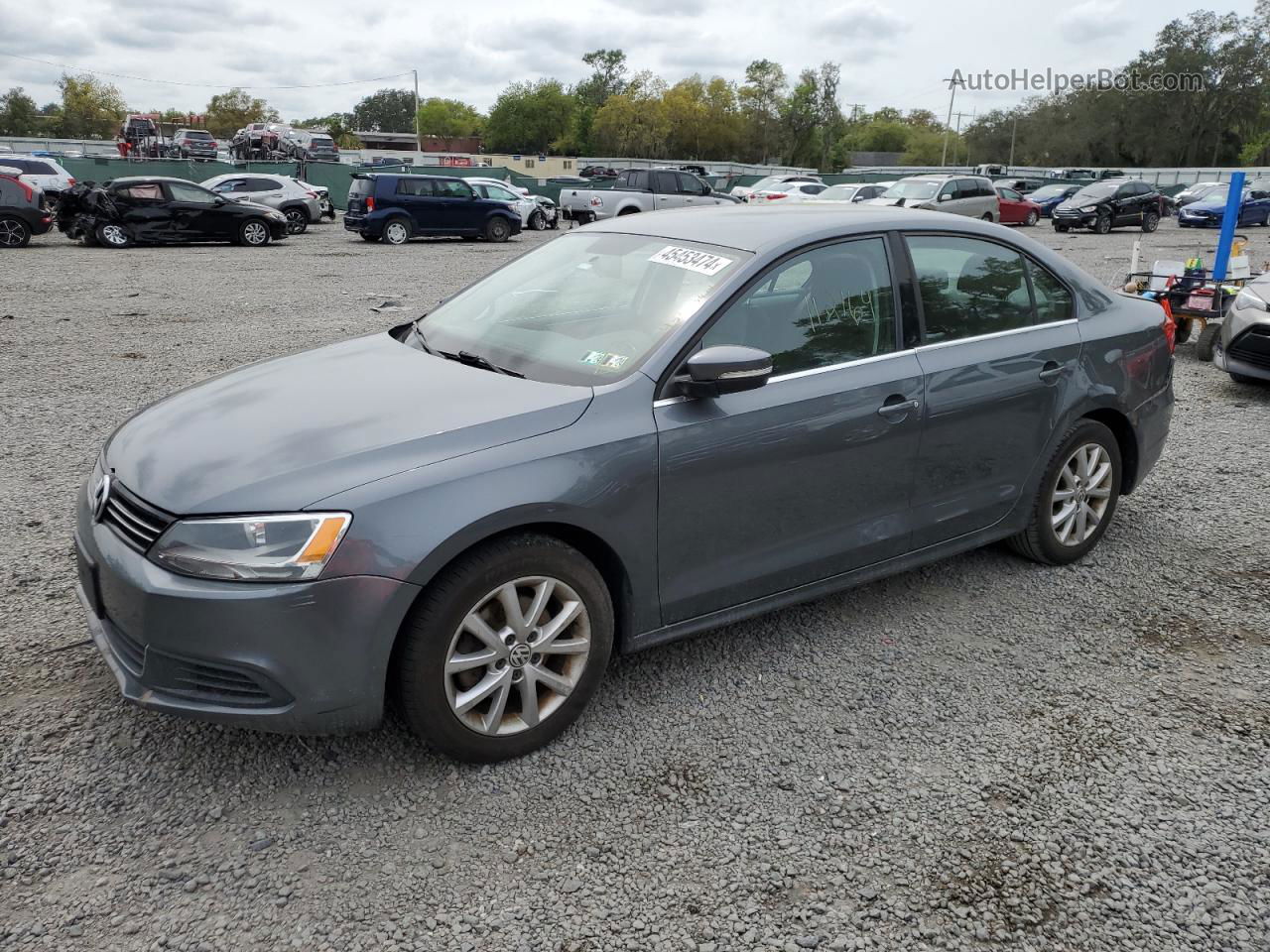 2013 Volkswagen Jetta Se Gray vin: 3VWDX7AJ9DM311648