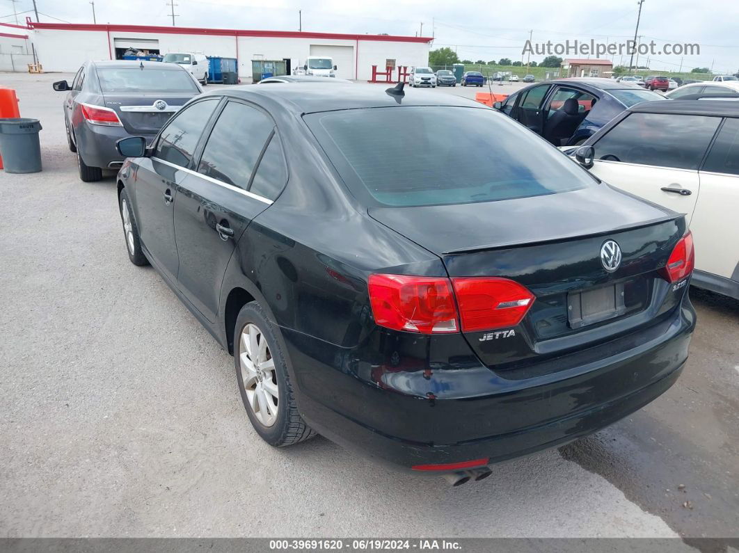 2013 Volkswagen Jetta 2.5l Se Black vin: 3VWDX7AJ9DM389542