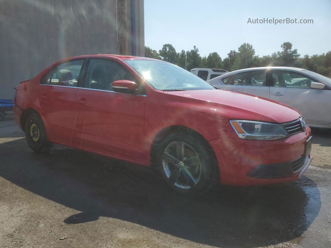 2013 Volkswagen Jetta Se Red vin: 3VWDX7AJ9DM429702