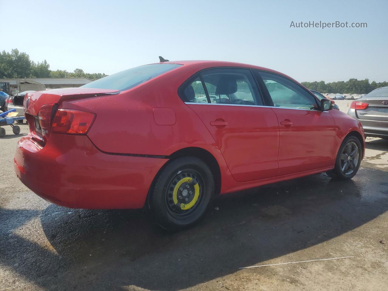 2013 Volkswagen Jetta Se Red vin: 3VWDX7AJ9DM429702