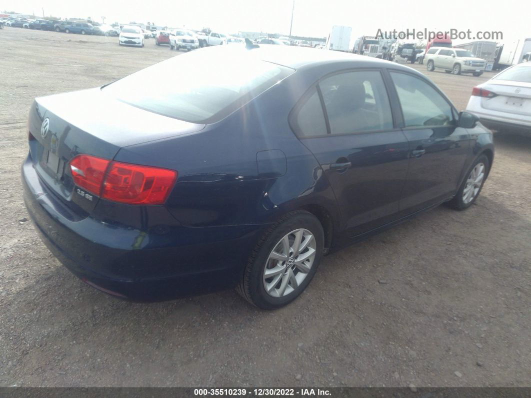 2011 Volkswagen Jetta Sedan Se W Синий vin: 3VWDX7AJXBM133598