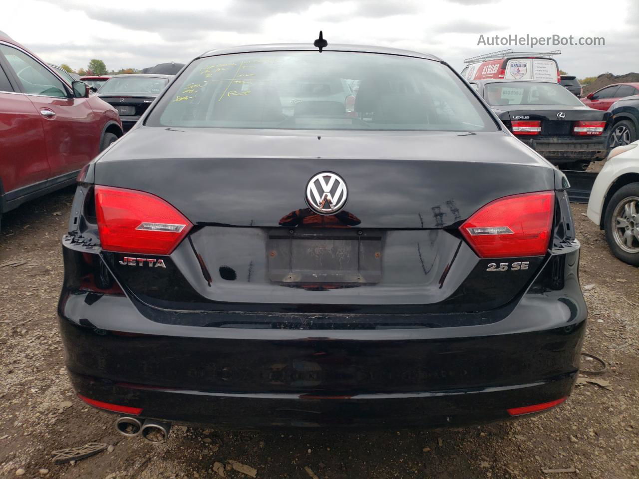 2011 Volkswagen Jetta Se Черный vin: 3VWDX7AJXBM319786