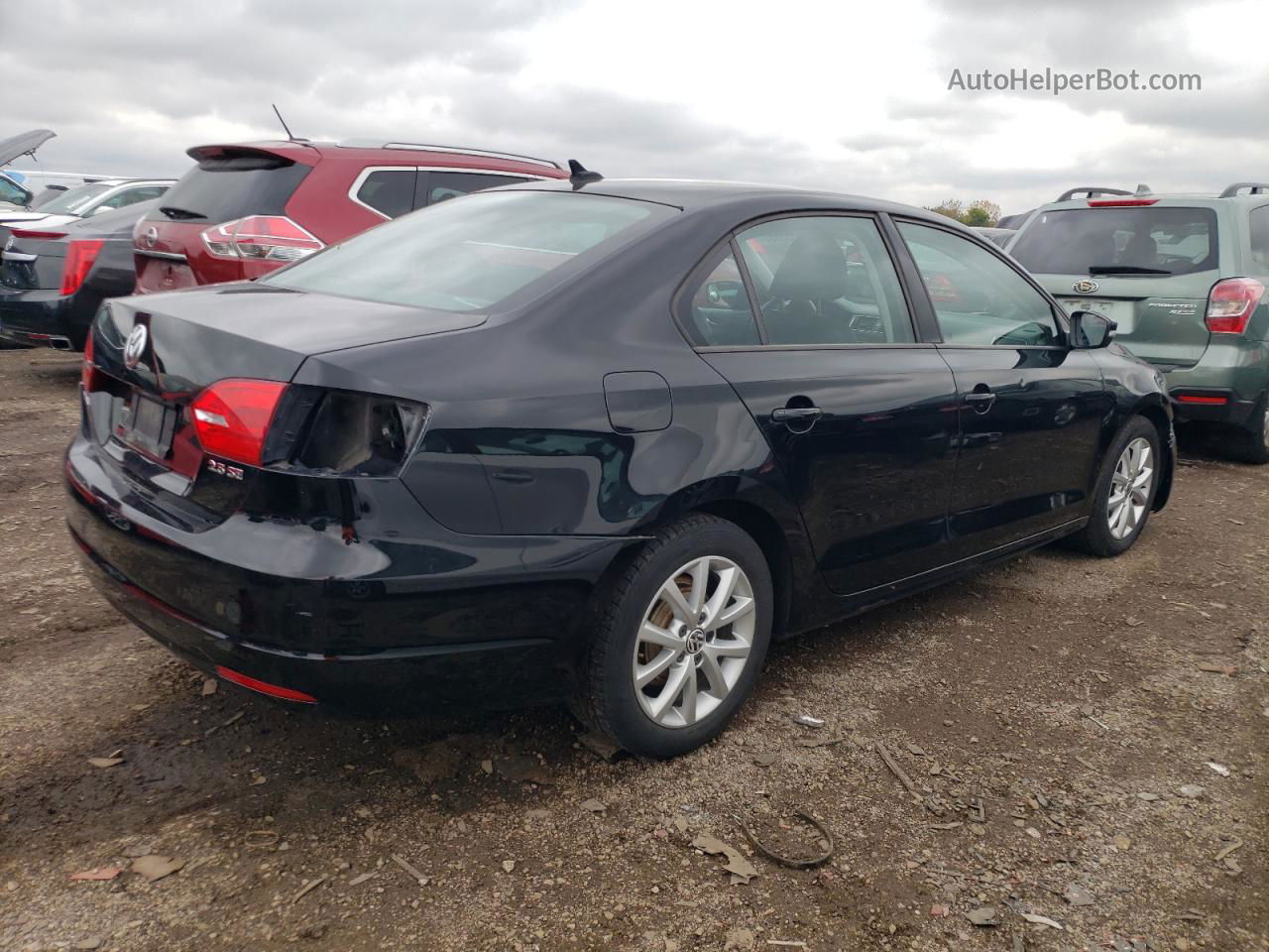 2011 Volkswagen Jetta Se Черный vin: 3VWDX7AJXBM319786