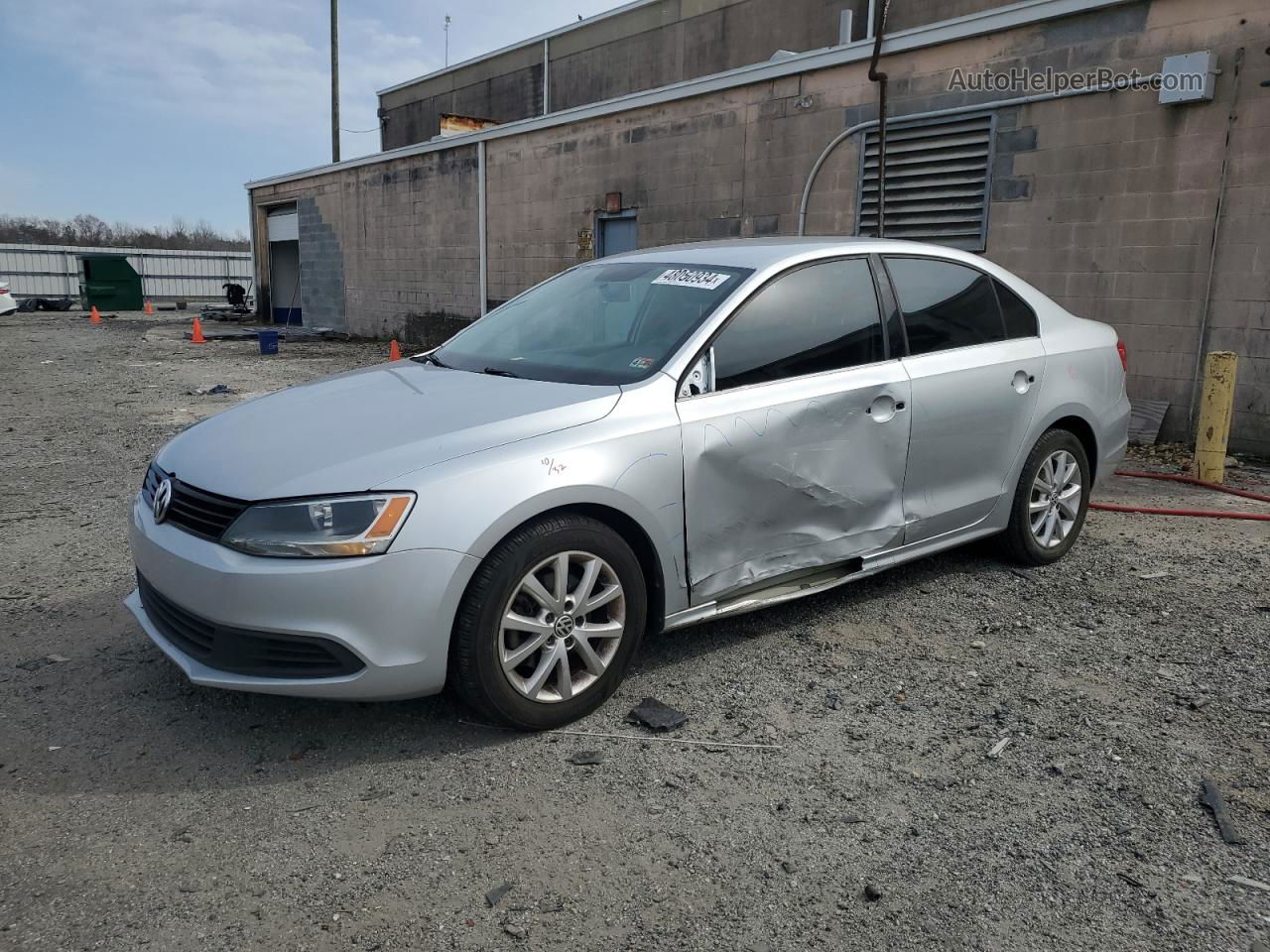 2011 Volkswagen Jetta Se Silver vin: 3VWDX7AJXBM388347