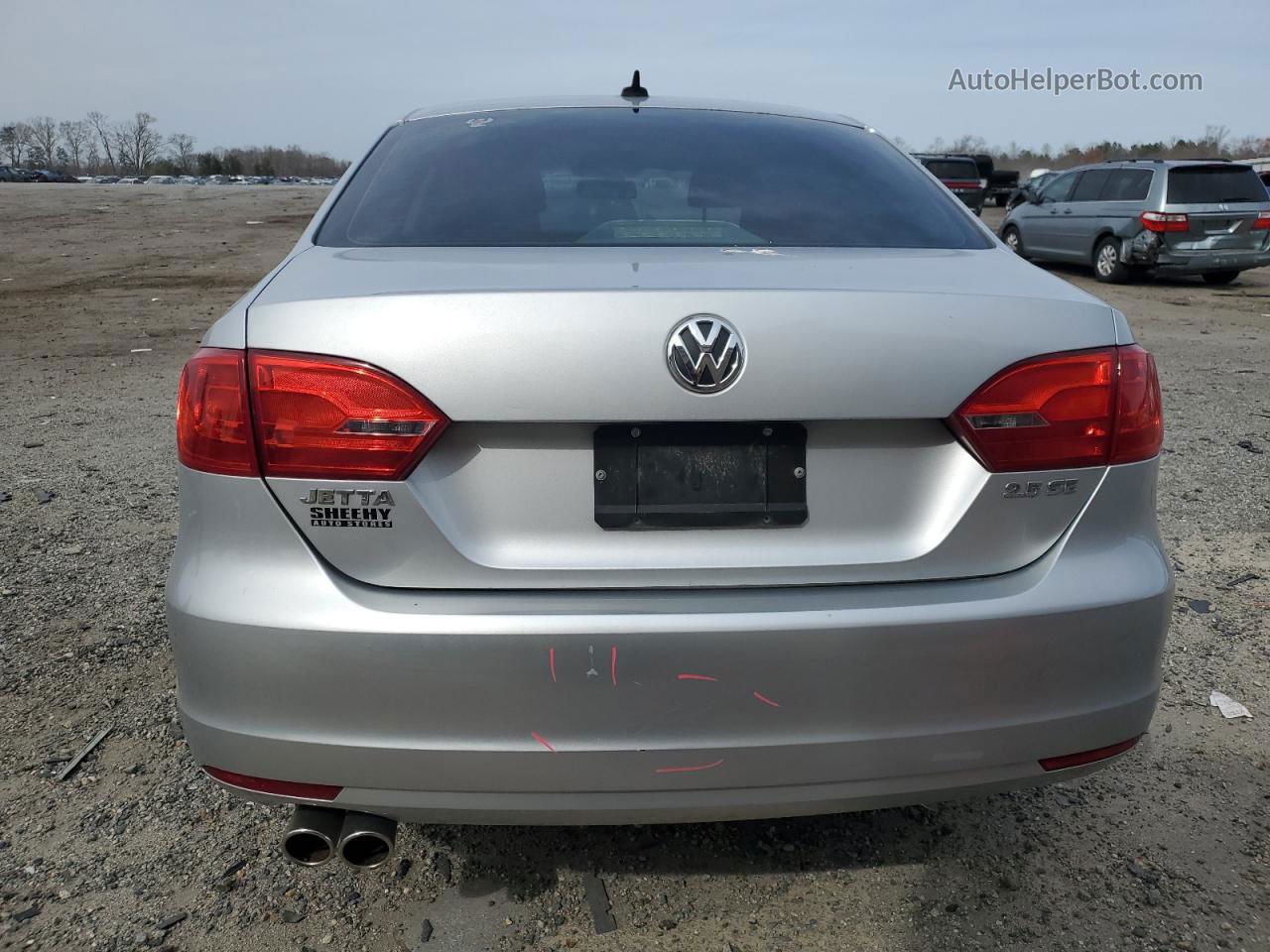 2011 Volkswagen Jetta Se Silver vin: 3VWDX7AJXBM388347