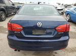 2012 Volkswagen Jetta Se Blue vin: 3VWDX7AJXCM302696