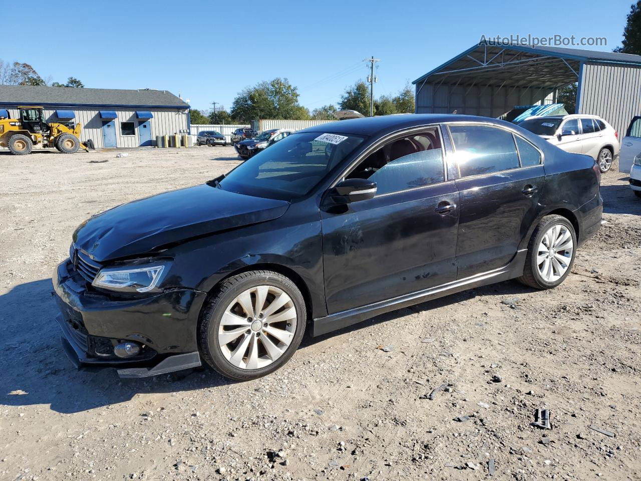 2012 Volkswagen Jetta Se Black vin: 3VWDX7AJXCM335150