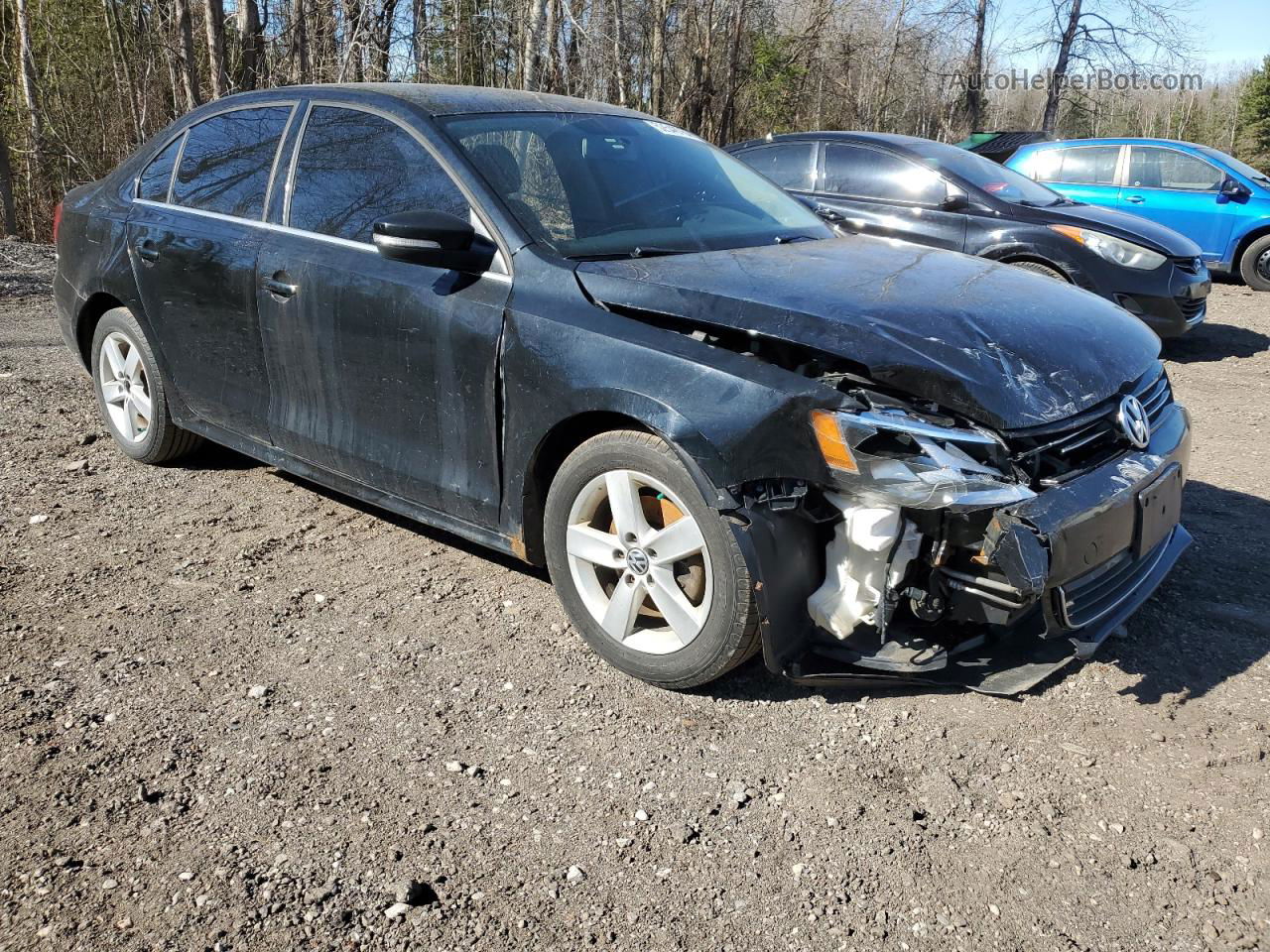 2012 Volkswagen Jetta Se Black vin: 3VWDX7AJXCM342342