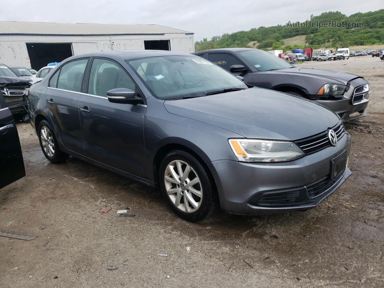 2013 Volkswagen Jetta Se Gray vin: 3VWDX7AJXDM358669