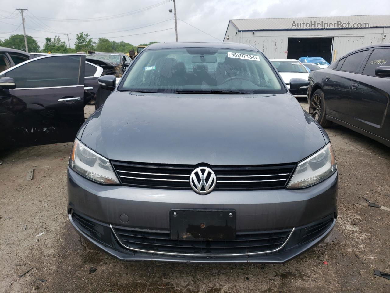 2013 Volkswagen Jetta Se Gray vin: 3VWDX7AJXDM358669