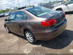 2011 Volkswagen Jetta 2.5l Se Brown vin: 3VWDZ7AJ0BM319435