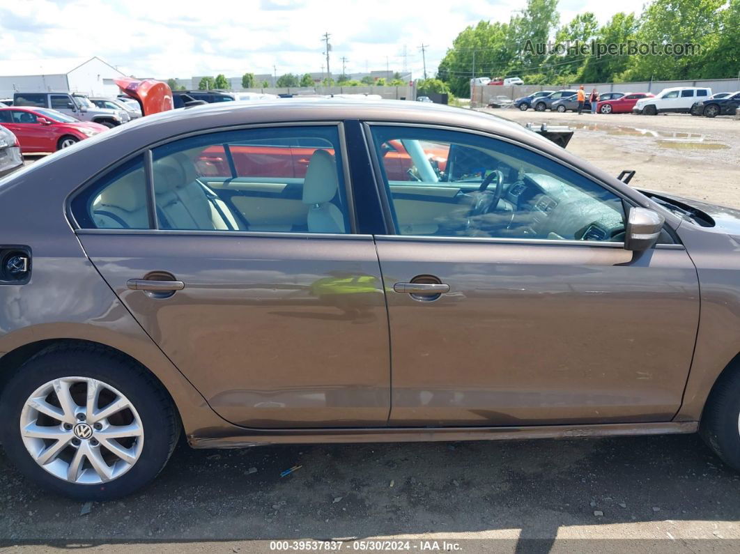 2011 Volkswagen Jetta 2.5l Se Brown vin: 3VWDZ7AJ0BM319435