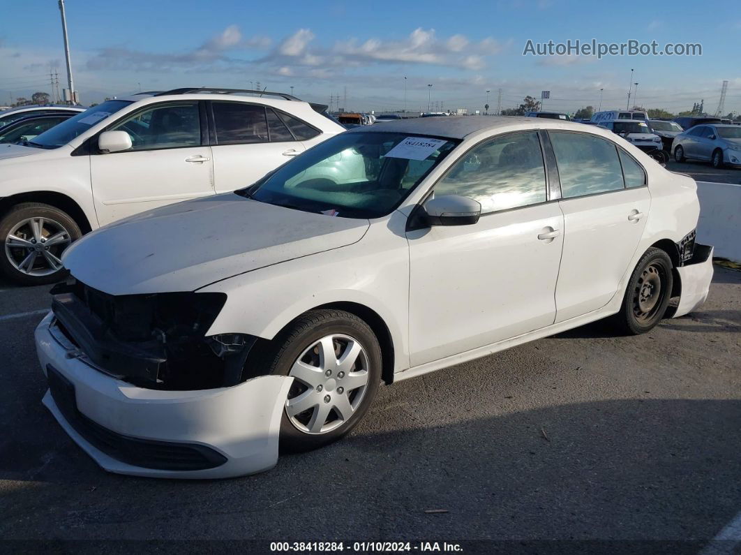 2011 Volkswagen Jetta 2.5l Se Белый vin: 3VWDZ7AJ0BM368991