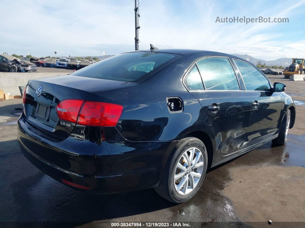 2011 Volkswagen Jetta 2.5l Se Черный vin: 3VWDZ7AJ1BM056050