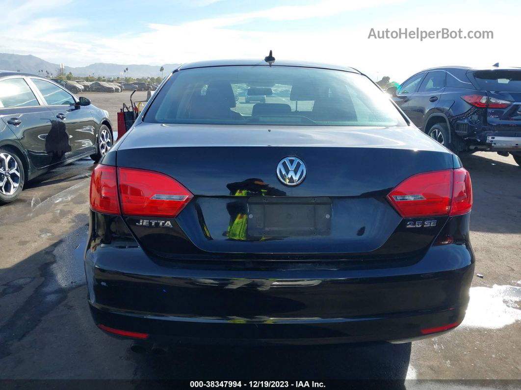 2011 Volkswagen Jetta 2.5l Se Черный vin: 3VWDZ7AJ1BM056050