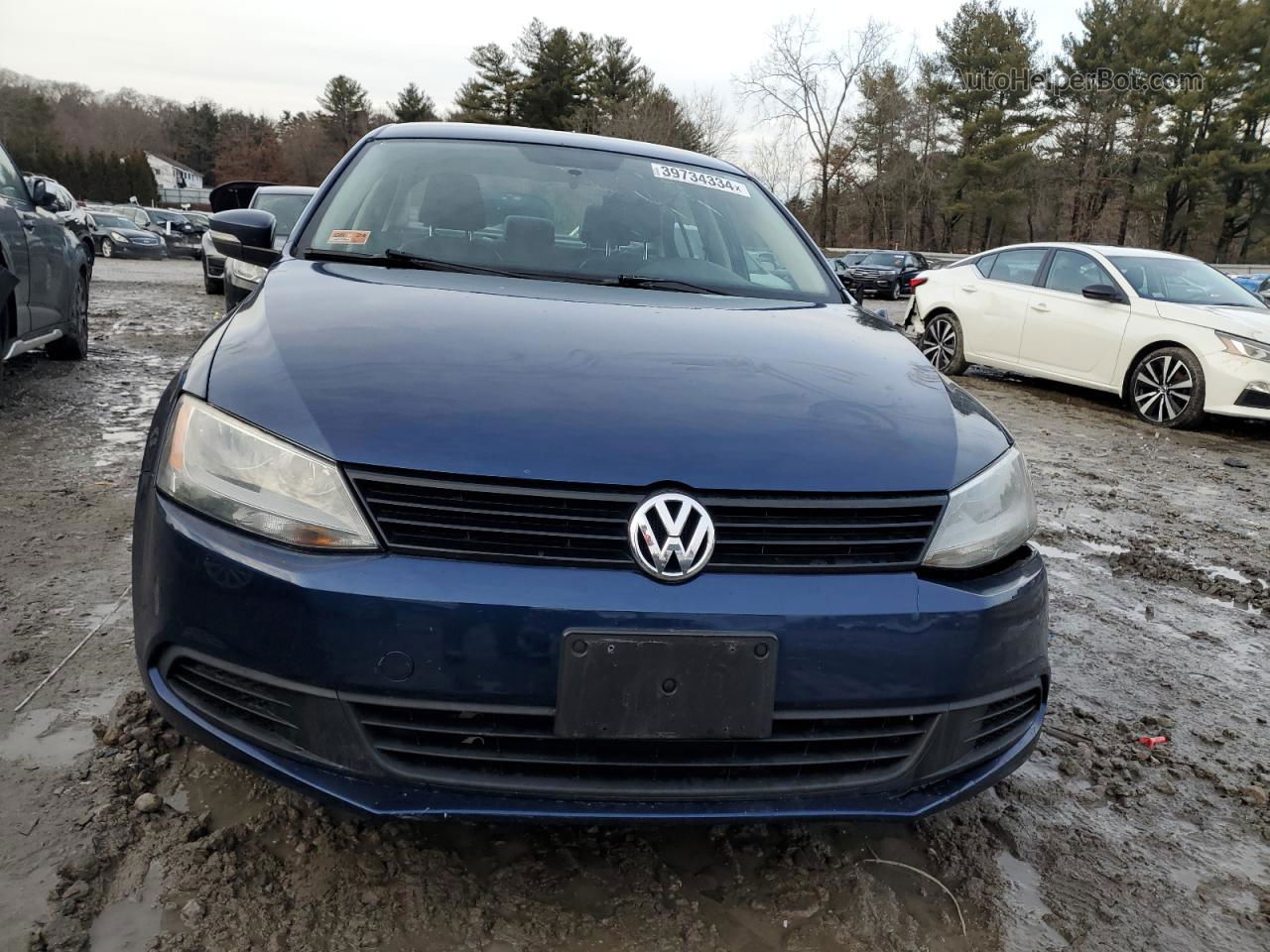 2011 Volkswagen Jetta Se Синий vin: 3VWDZ7AJ1BM083281