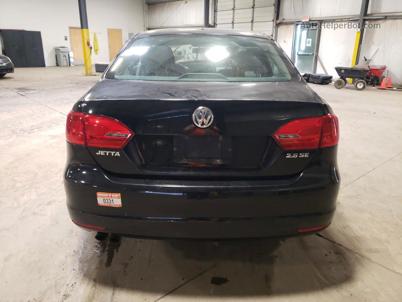 2011 Volkswagen Jetta Se Black vin: 3VWDZ7AJ1BM320643