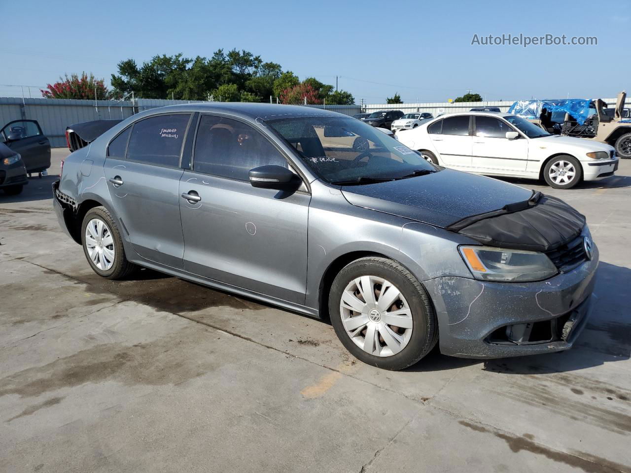 2011 Volkswagen Jetta Se Gray vin: 3VWDZ7AJ1BM355909