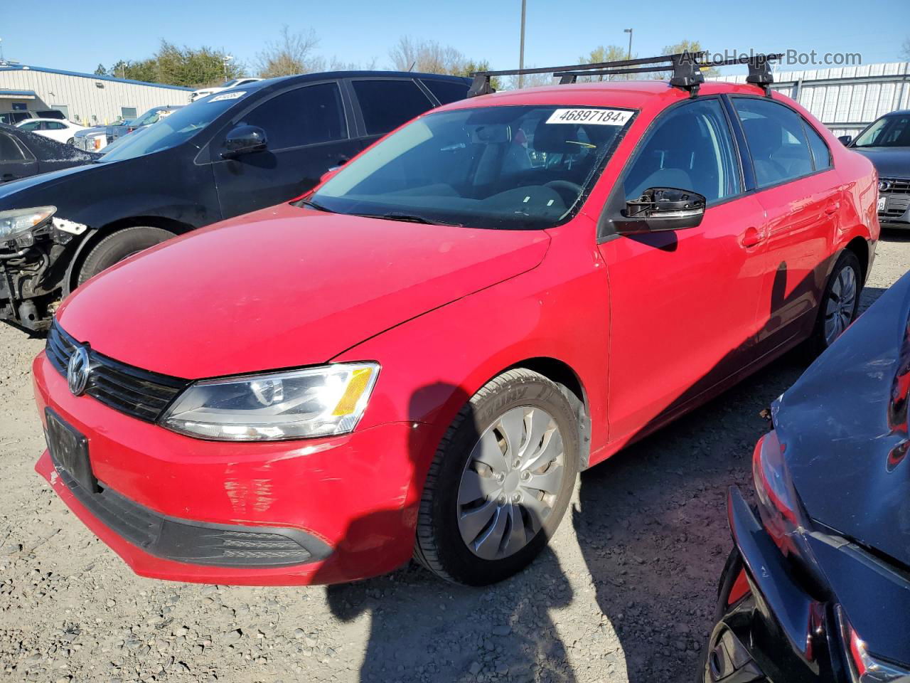 2011 Volkswagen Jetta Se Red vin: 3VWDZ7AJ1BM370104