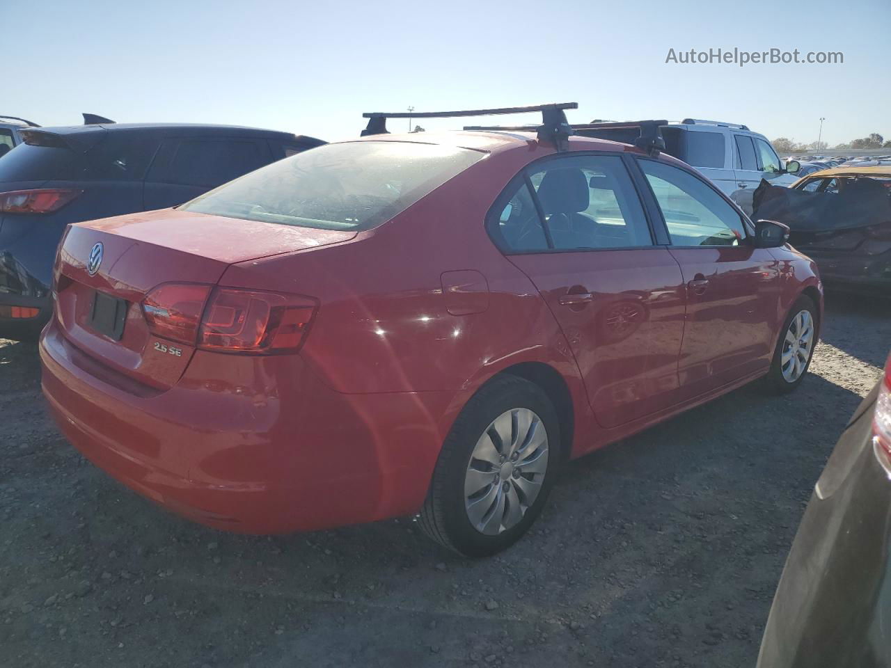 2011 Volkswagen Jetta Se Red vin: 3VWDZ7AJ1BM370104