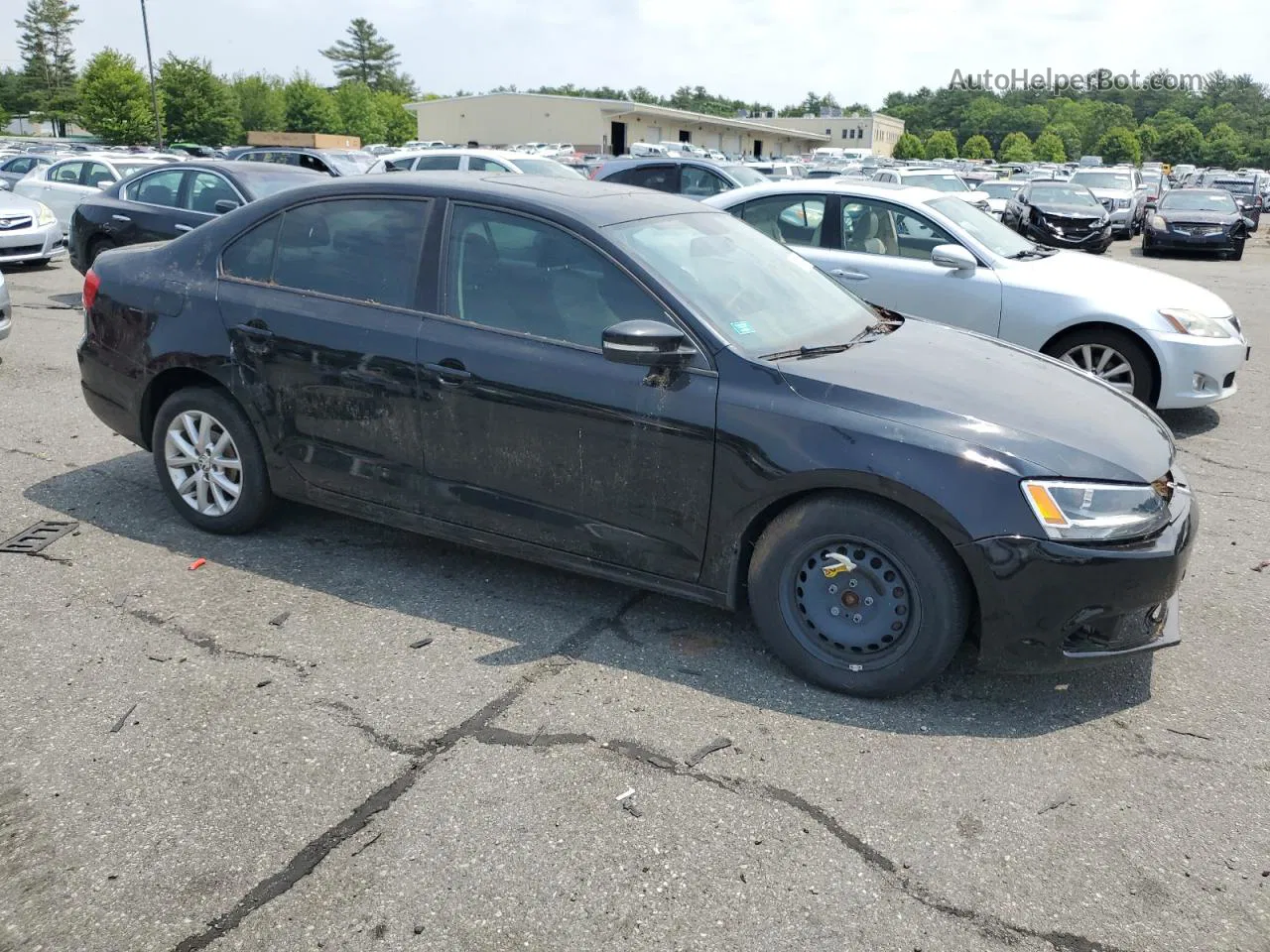 2011 Volkswagen Jetta Se Черный vin: 3VWDZ7AJ2BM302393