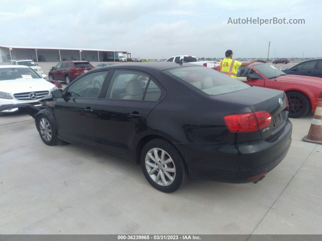 2011 Volkswagen Jetta 2.5l Se Черный vin: 3VWDZ7AJ2BM315094