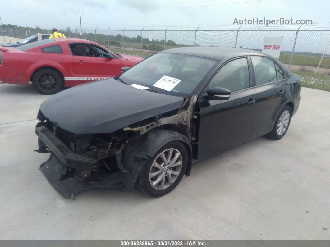 2011 Volkswagen Jetta 2.5l Se Черный vin: 3VWDZ7AJ2BM315094