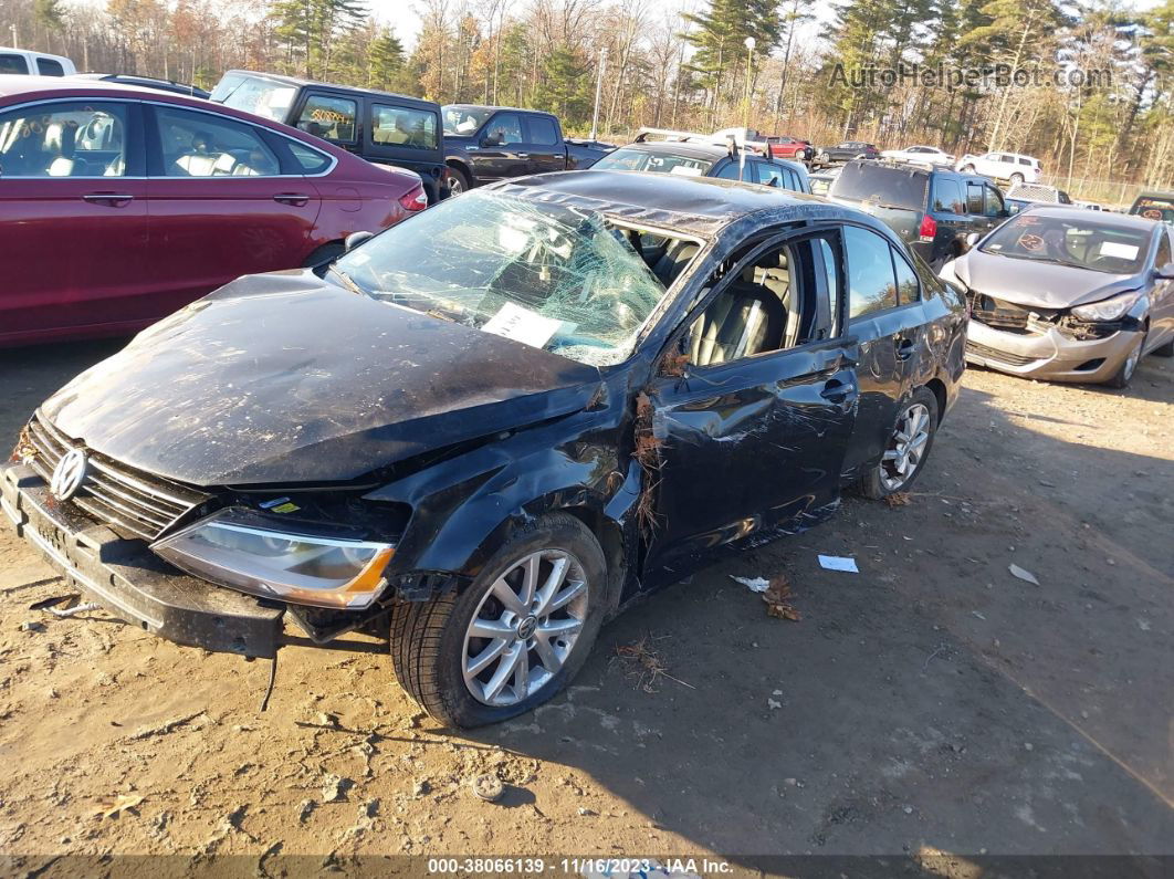 2011 Volkswagen Jetta 2.5l Se Black vin: 3VWDZ7AJ2BM315130