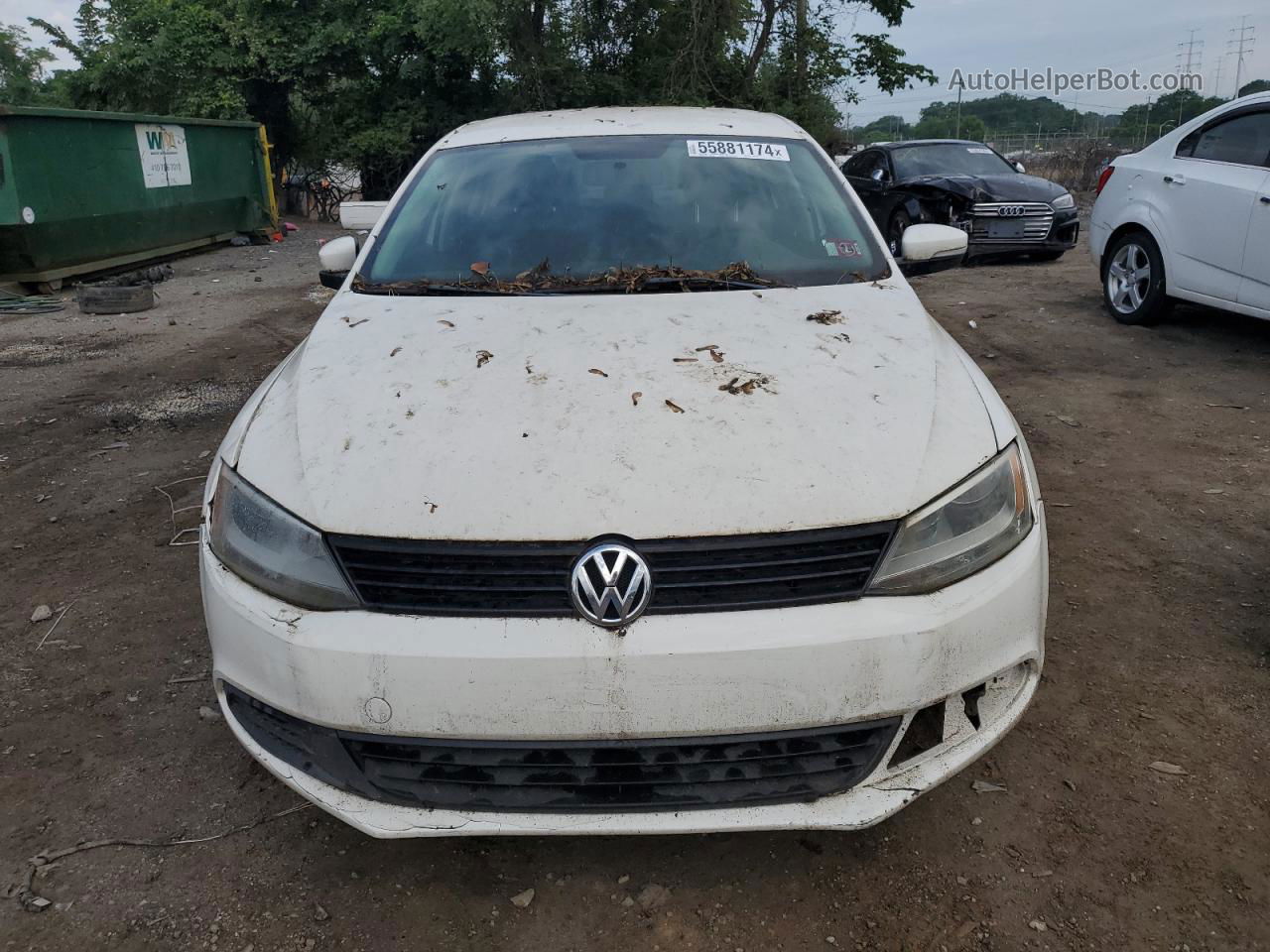 2011 Volkswagen Jetta Se White vin: 3VWDZ7AJ2BM340786