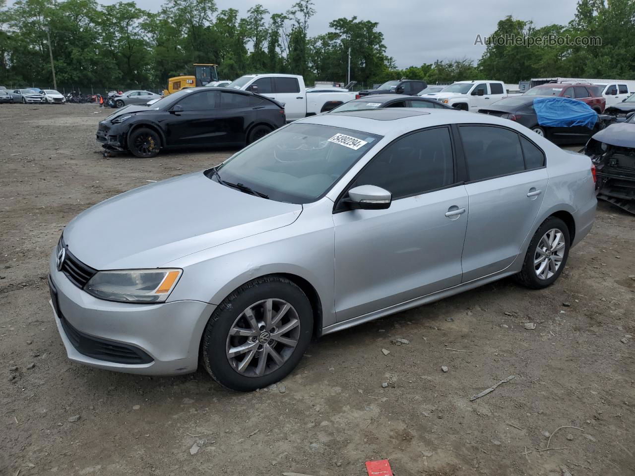 2011 Volkswagen Jetta Se Серебряный vin: 3VWDZ7AJ2BM347172