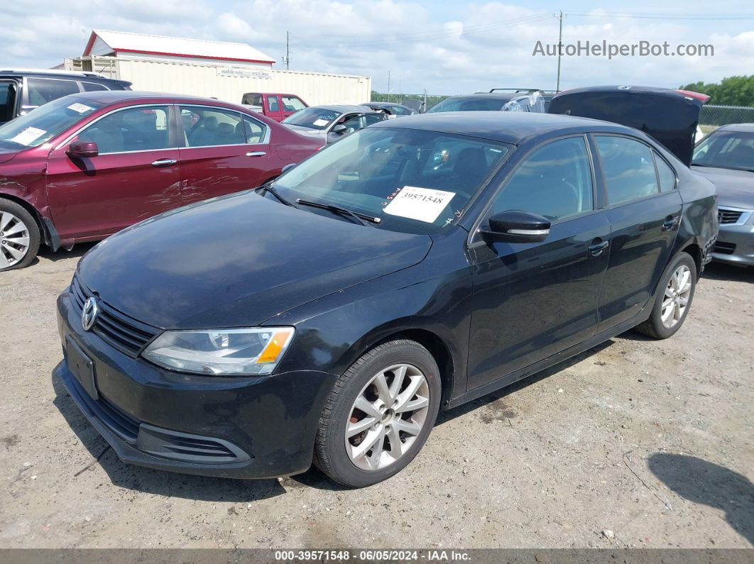 2011 Volkswagen Jetta 2.5l Se Black vin: 3VWDZ7AJ2BM354784