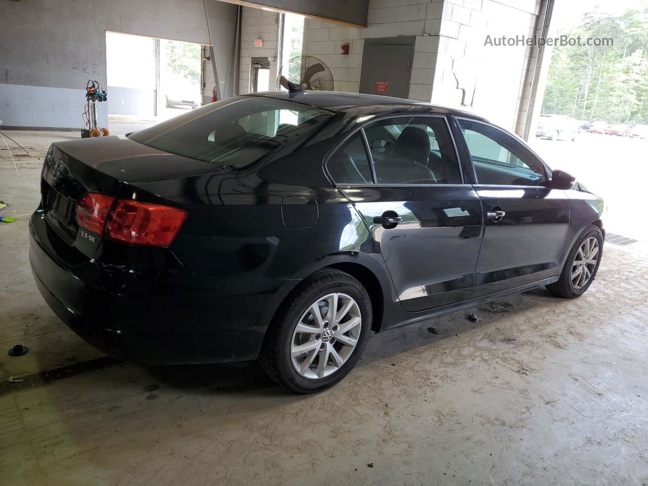 2011 Volkswagen Jetta Se Black vin: 3VWDZ7AJ2BM363789