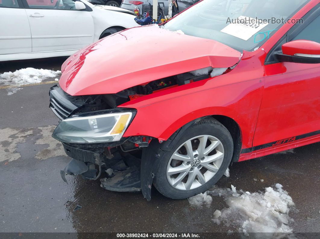 2011 Volkswagen Jetta 2.5l Se Red vin: 3VWDZ7AJ2BM367552