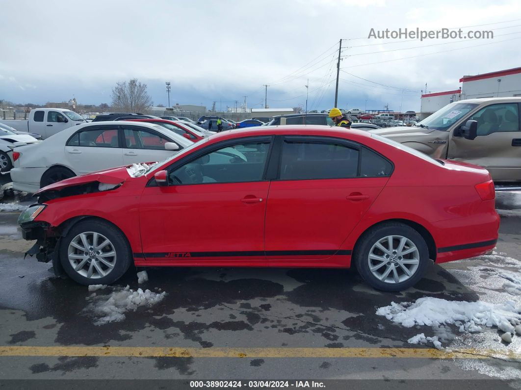 2011 Volkswagen Jetta 2.5l Se Red vin: 3VWDZ7AJ2BM367552