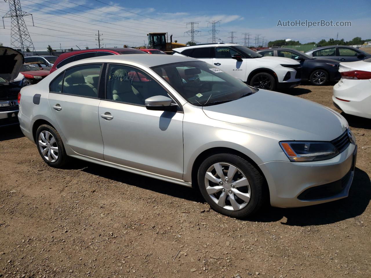 2011 Volkswagen Jetta Se Silver vin: 3VWDZ7AJ2BM381323