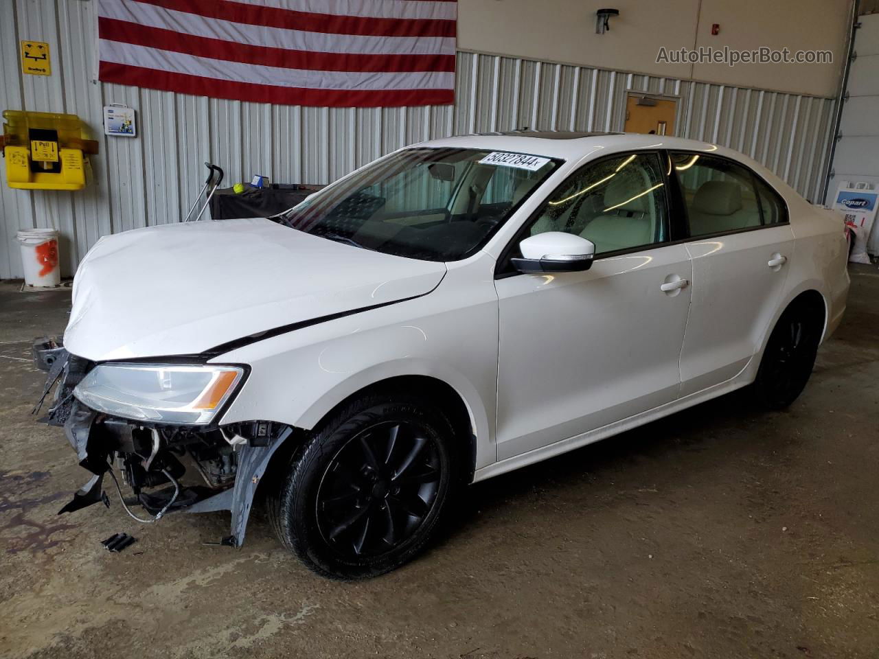 2011 Volkswagen Jetta Se White vin: 3VWDZ7AJ2BM388238