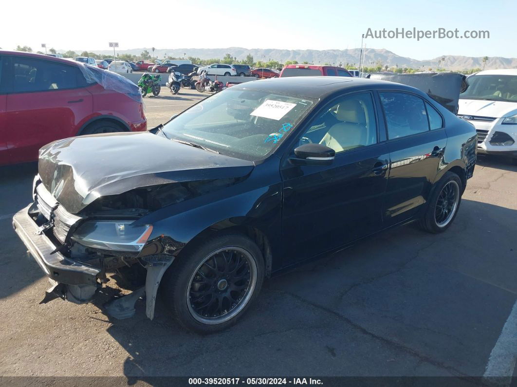 2011 Volkswagen Jetta 2.5l Se Black vin: 3VWDZ7AJ3BM307831