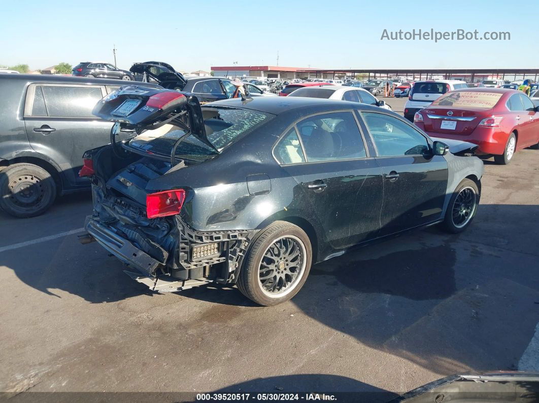 2011 Volkswagen Jetta 2.5l Se Black vin: 3VWDZ7AJ3BM307831