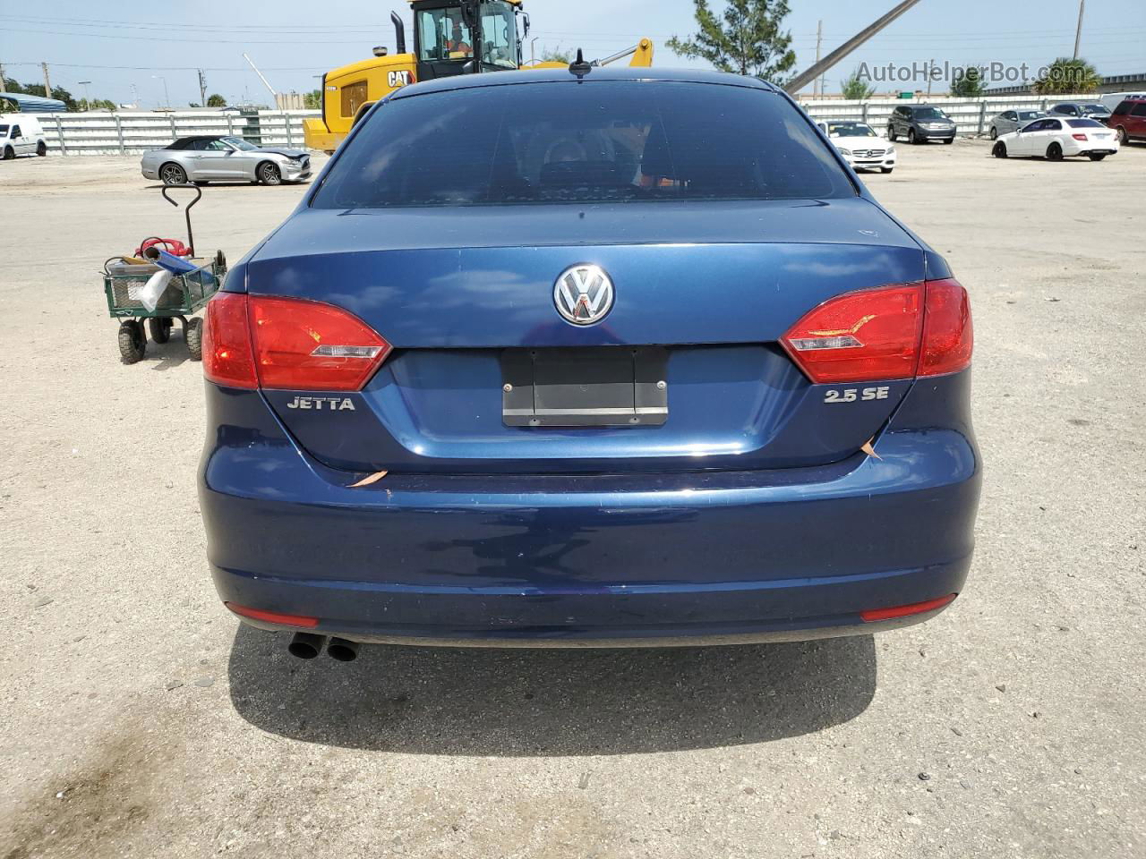 2011 Volkswagen Jetta Se Синий vin: 3VWDZ7AJ3BM339968