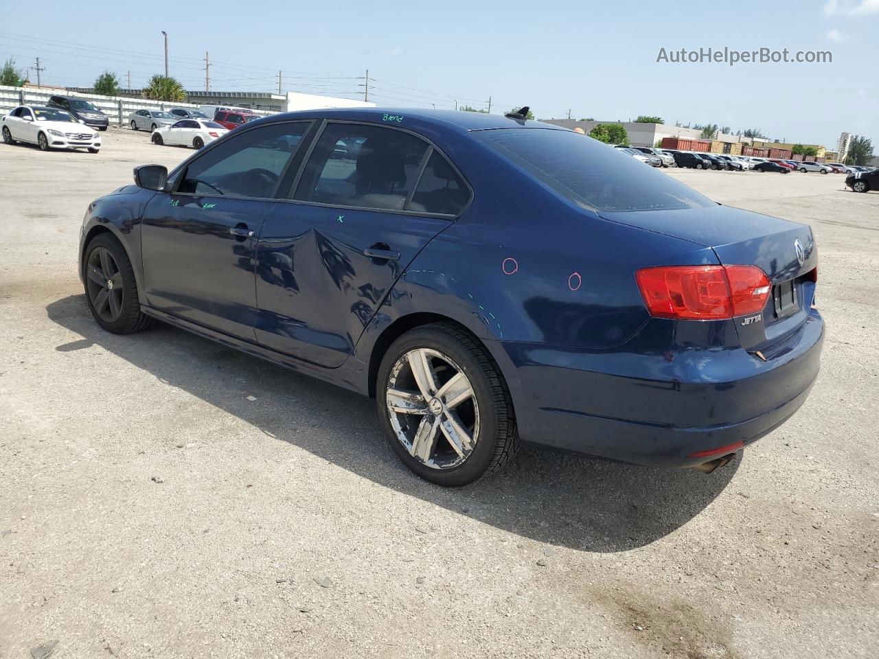 2011 Volkswagen Jetta Se Blue vin: 3VWDZ7AJ3BM339968