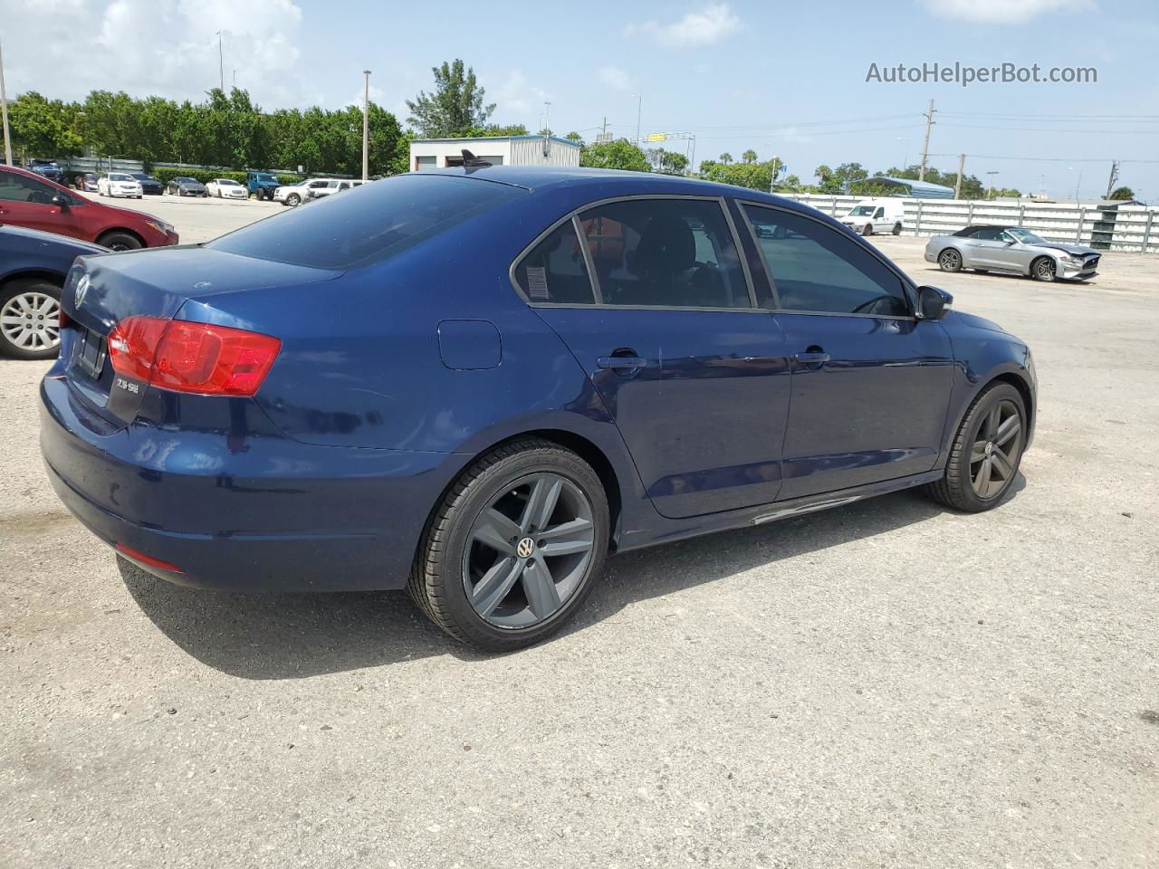 2011 Volkswagen Jetta Se Blue vin: 3VWDZ7AJ3BM339968