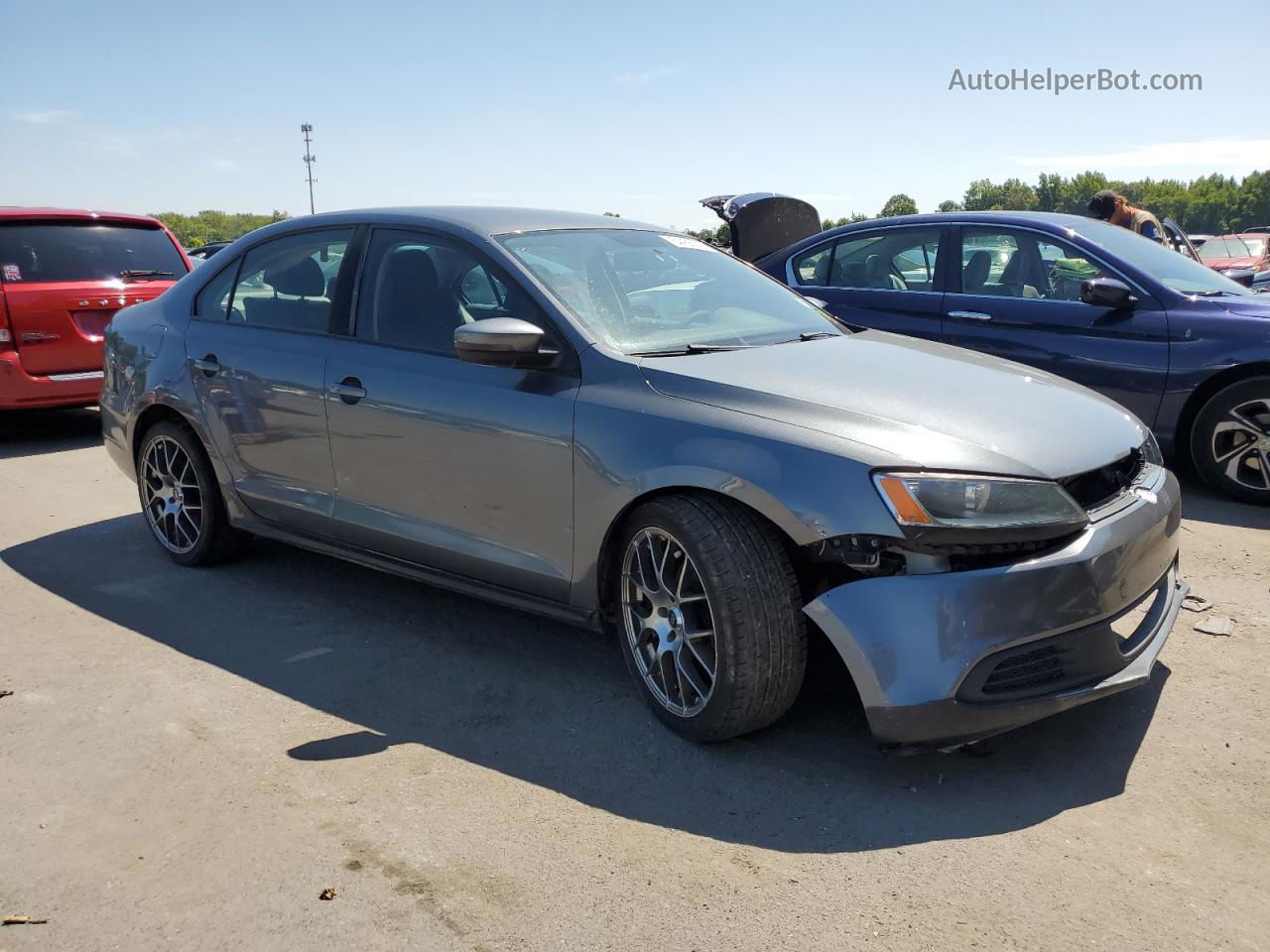 2011 Volkswagen Jetta Se Серый vin: 3VWDZ7AJ3BM380715