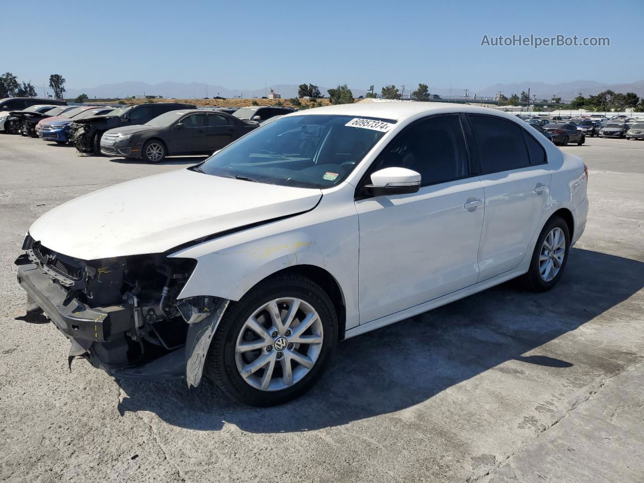 2011 Volkswagen Jetta Se White vin: 3VWDZ7AJ3BM385266