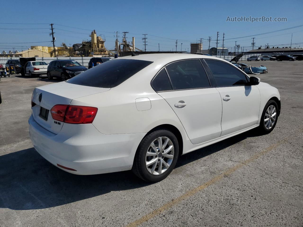 2011 Volkswagen Jetta Se White vin: 3VWDZ7AJ3BM385266