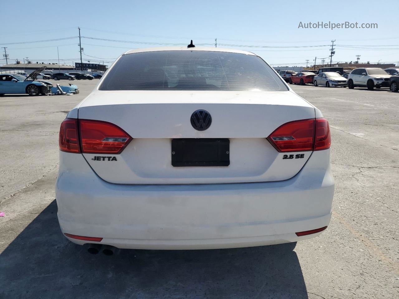 2011 Volkswagen Jetta Se White vin: 3VWDZ7AJ3BM385266