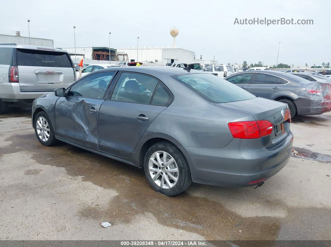 2011 Volkswagen Jetta 2.5l Se Gray vin: 3VWDZ7AJ3BM389088