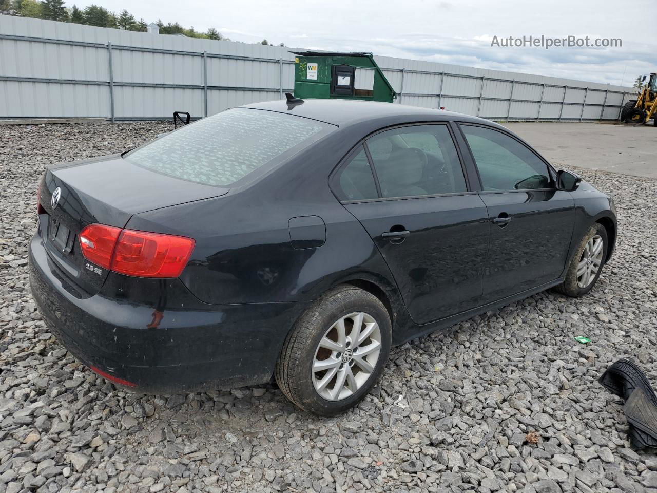 2011 Volkswagen Jetta Se Black vin: 3VWDZ7AJ4BM304419