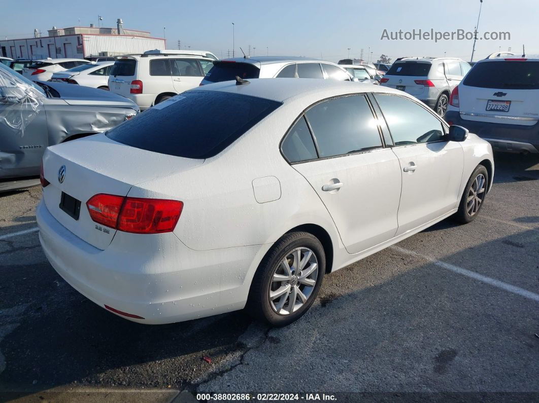 2011 Volkswagen Jetta 2.5l Se White vin: 3VWDZ7AJ4BM349375